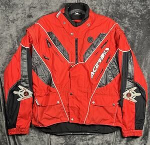 Acerbis Impact Jacket Mens L Red Motorcycle Racing Moto Armor Ventilated Riding
